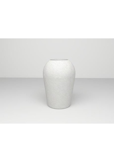 Nuano Consept Zen Serisi Yuvarlak Saksı Beyaz 42x50