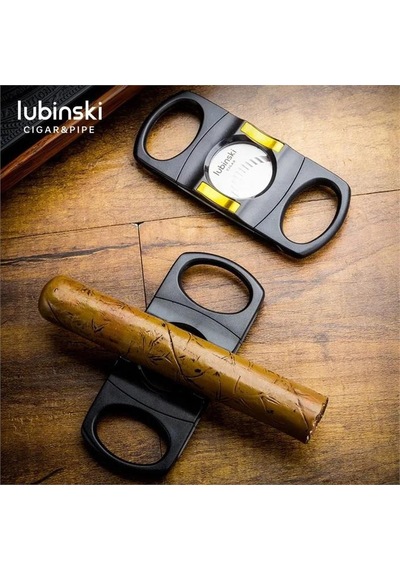 Lubinski Plastik Standlı Puro Kesici Siyah/gold 60 Ring Lb-357