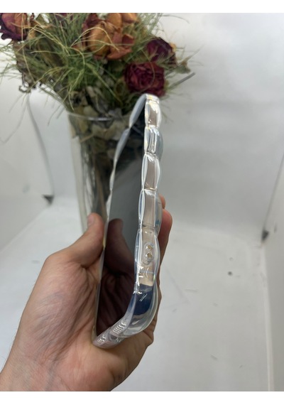 Apple Uyumlu iPhone 15 Pro Max Hologram Puffer Kılıf Renkli Kalpler