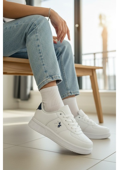 Enoch Yan Figür Detaylı Delikli Burun Düz Tabanlı Bağcıklı Kadın Sneaker Beyaz Siyah Enoch Yan Figür Detaylı Delikli Burun Düz Tabanlı Bağcıklı Kadın Sneaker Beyaz Siyah