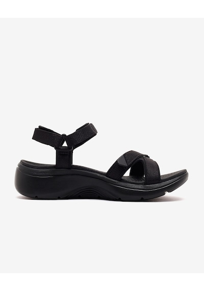 Skechers Go Walk Arch Fıt 2.0 Sandal Kadın Siyah Sandalet 140876 Bbk Siyah