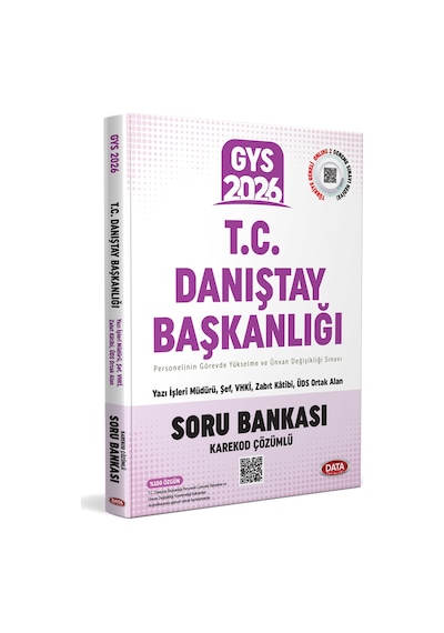 Data Yayınları 2026 T.c. Danıştay Başkanlığı Gys Soru Bankası - Karekod Çözümlü