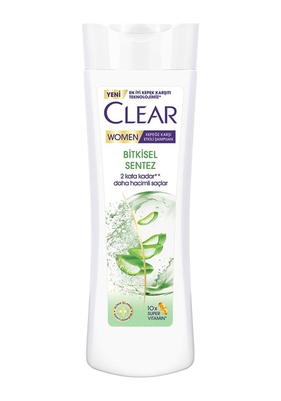 Clear Women Kepeğe Karşı Etkili Şampuan Bitkisel Sentez Aloe Vera & Çay Ağacı Yağı 350 Ml - 7 A Tarı