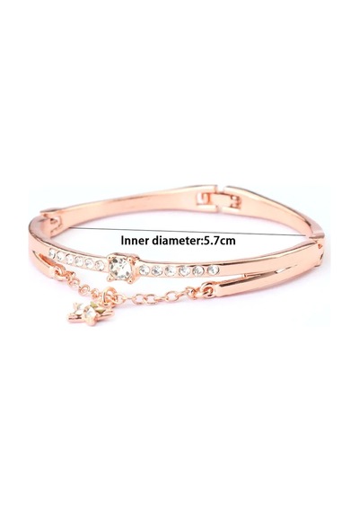 Gogoey Kadın Bilekliği Bayan Takı Rose Gold Trend Hediye Şık Rb66 Çok Renkli