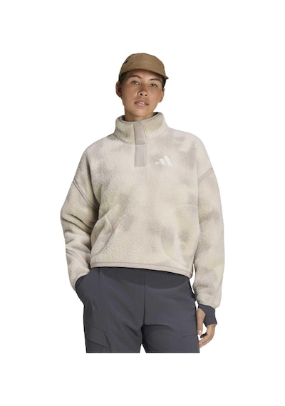 Ks2312-k Adidas W Mt Ess Hp Aop Kadın Sweatshirt Bej Ks2312-k