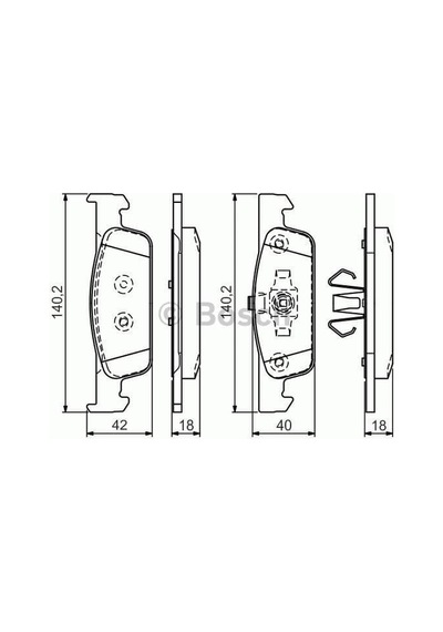 BOSCH 0986TB3172 Fren Balatası Ön CLIO IV 13- CLIO Symbol II 08- III 12- Twingo 14- / Logan II 12- Sandero II 12- / Forfour 14- Fortwo 14-