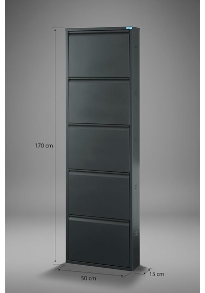 Tr Metal Ayakkabılık 5'li Model Antrasit, Lc08-msr50-5 Diğer