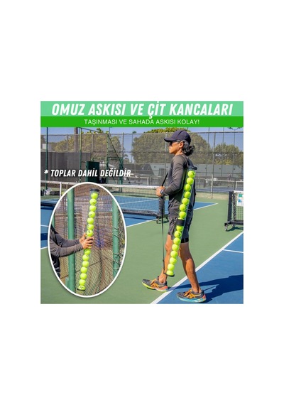Tennis Ball Collection Tube Apparatus - Tenis Topu Toplama Tüpü - Aparatı