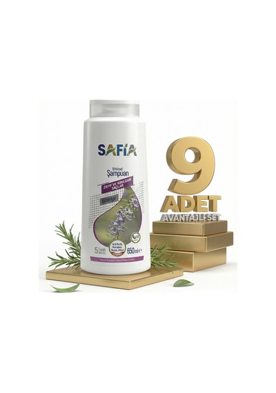 Safia Zayıf Ve Kırılgan Saçlar Şampuan 9x650 Ml