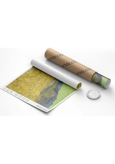 Çerçevesiz Poster Vincent Van Gogh Buğday Tarlası Ve Orakçı