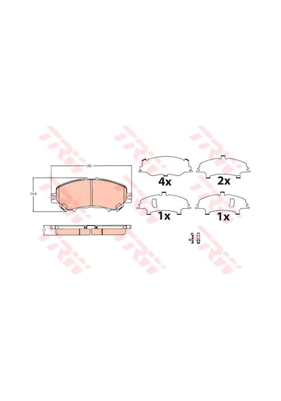 Nissan Qashqai J11 Ön Fren Balatası 2014-2021 Trw