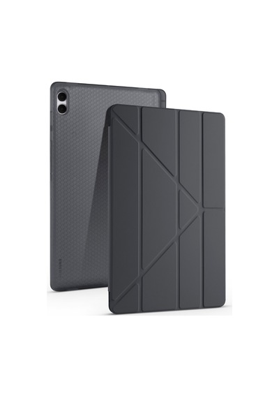 Galaxy Tab S11 Ultra Premium Tri-folding Kalem Bölmeli Standlı Koruyucu Tablet Kılıfı Klasik