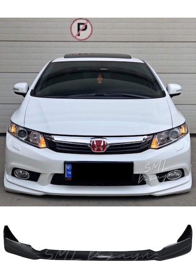 Honda Civic Fb7 Ön Ek (Plastik) Boyasız Fb7 Ön-Tampon-Karlık-Ek
