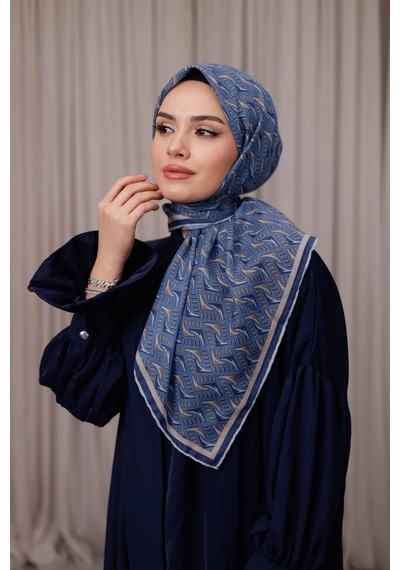 Mimiyum D S Model Soft Eşarp Lacivert