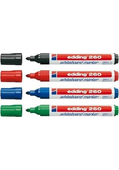 Edding 260 Silinebilir Yazı Tahtası Kalemi Board Marker 4 Renk