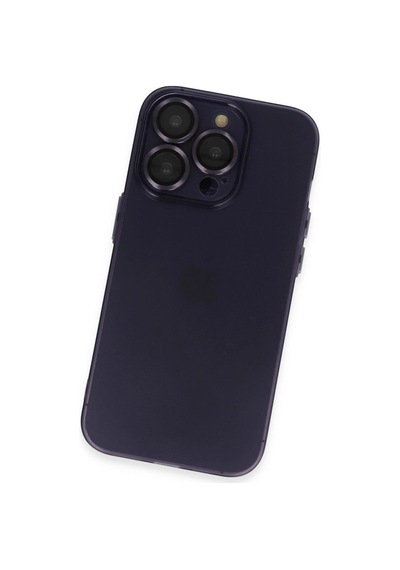 Apple Uyumlu   iPhone 14 Pro Max Kılıf Luko Lens Silikon - Siyah