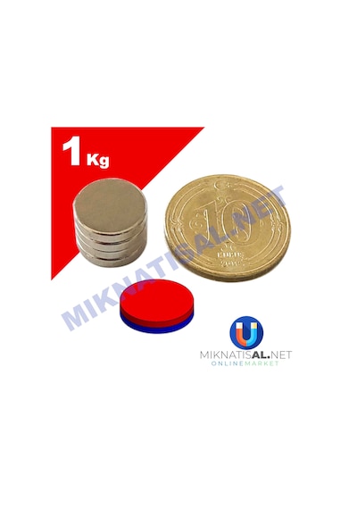 10X2Mm Silindir (Disk) Güçlü Neodyum Mıknatıs 100 Adet