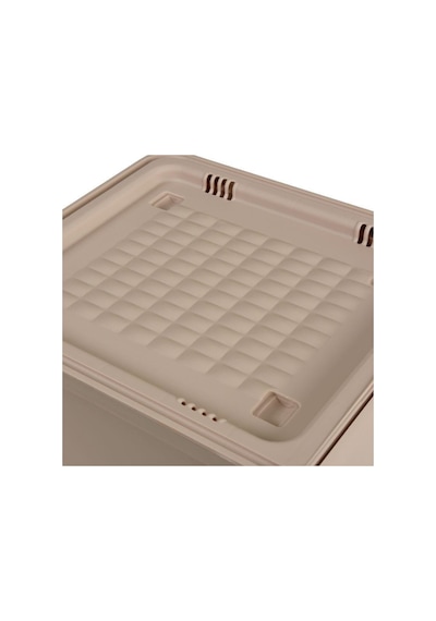 Motek Patateslik Soğanlık Tekerlekli Organizer Çok Amaçlı Saklama Kutusu 1x33 Lt Açık Kahve+krem