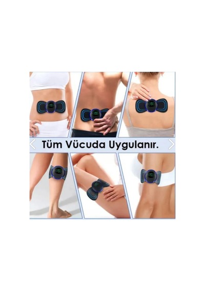 Tens Cihazı Ems Elektrikli Tüm Vücut Şarjlı Taşınabilir 8 Mod 19 Proğramlı