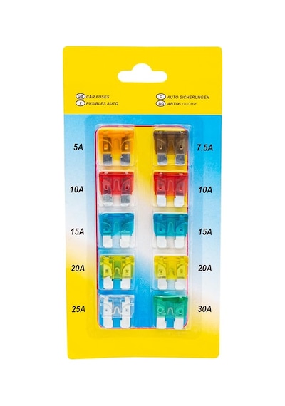 Ayrex Bıçaklı Oto Sigorta 10lu Paket , 1 5a, 1 7.5a, 2 10a, 2 15a, 2 20a, 1 25a, 1 30a