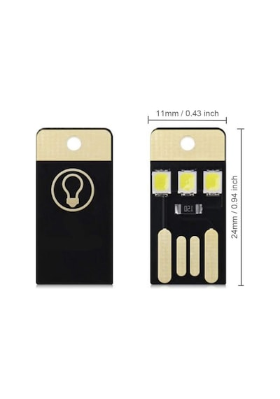 Usb Led Lamba Modülü Mini Çok İnce Led Işık Kamp Gece Lambası