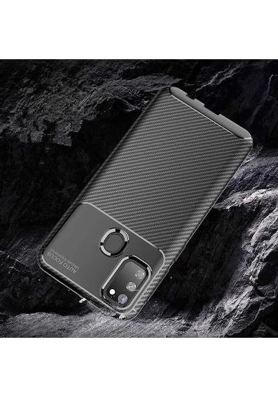 Samsung Uyumlu Galaxy M30s Kılıf Zore Negro Silikon Kapak Lacivert