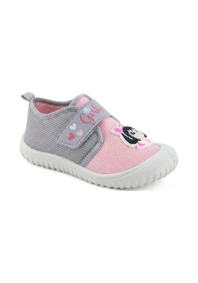 Gezer Çoçuk Unisex Keten Kaymaz Taban Cırtlı Ev, Okul, Kreş ,anaokulu Günlük Kullanım Rahat Panduf Pembe-gri Gezer Çoçuk Unisex Keten Kaymaz Taban Cırtlı Ev, Okul, Kreş ,anaokulu Günlük Kullanım Rahat Panduf Pembe-gri