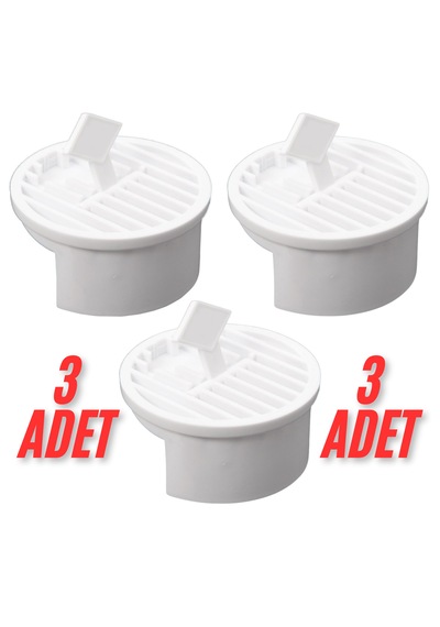 3 Adet Gider Kapağı, Yer Süzgeci, Izgarası Gider Kapağı