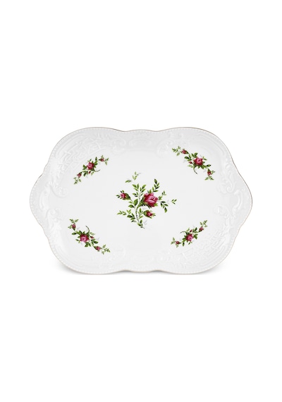 Karaca Vintage Rose Kayık Tabak 30 Cm Çok Renkli