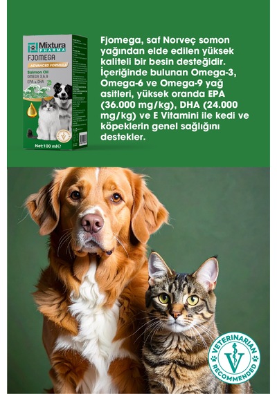 Mixtura Pharma Fjomega Kedi Ve Köpek Somon Yağı