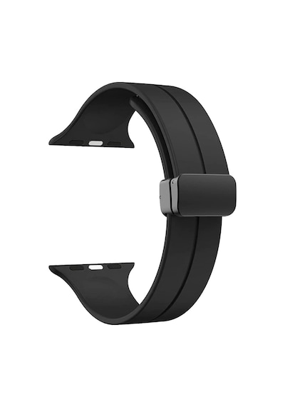 Apple Uyumlu  Watch Series 8 45 MM Kordon Ayalanabilir Mıknatıslı Mat Silikon Krd84