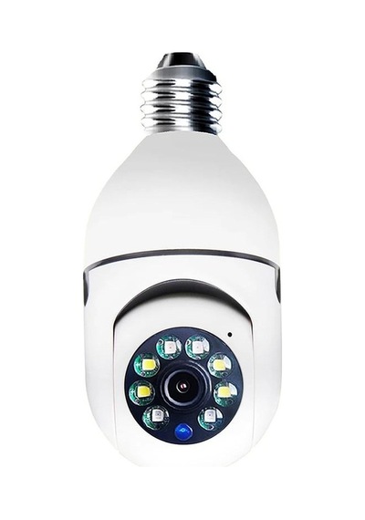 Mbois Wifi 360 Panoramik Ampul Kamera Güvenlik Kamerası Çift Wifi 360 Derece Gece Görüşlü