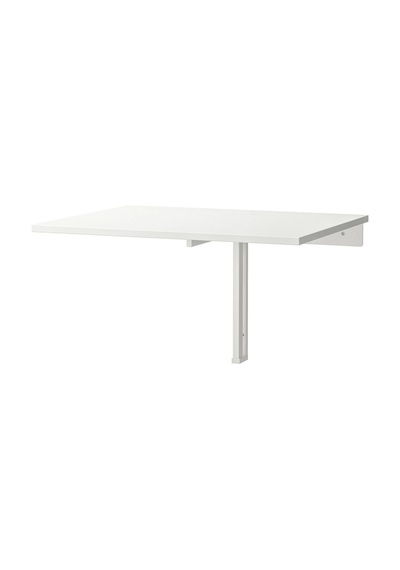 Ikea Beyaz Geniş Yemek Masası - Duvara Monte Masa