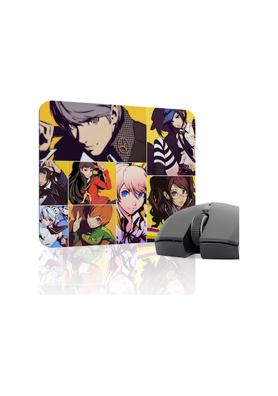 Persona 4 Kaymaz Dikişli Kauçuk Oyuncu Mousepad V2 - 22x18 Gaming Mouse Pad Fare Altlığı