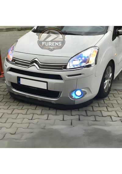 Citroen Berlingo 2009-2018 Uyumlu H Lip Esnek Ön Lip 2 Parça Karlık Ön Ek Tampon Altı Dil