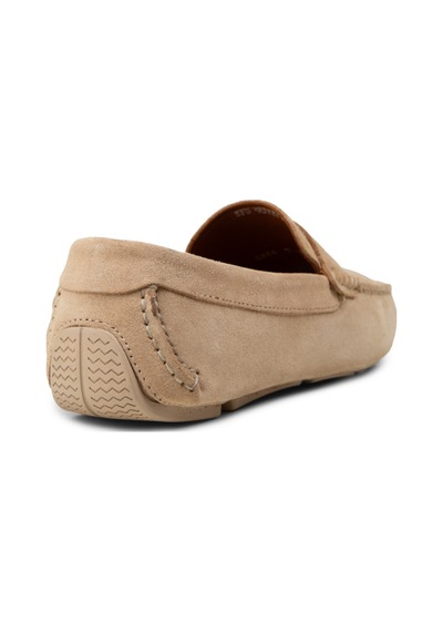 Deery Erkek Hakiki Süet Bej Penny Loafer - E0920mbejc01