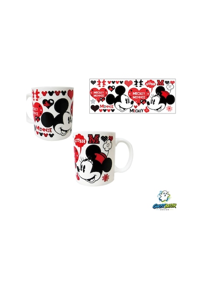 Mickey Ve Minnie Kupa Bardak Tek Adet K0313 Çok Renkli
