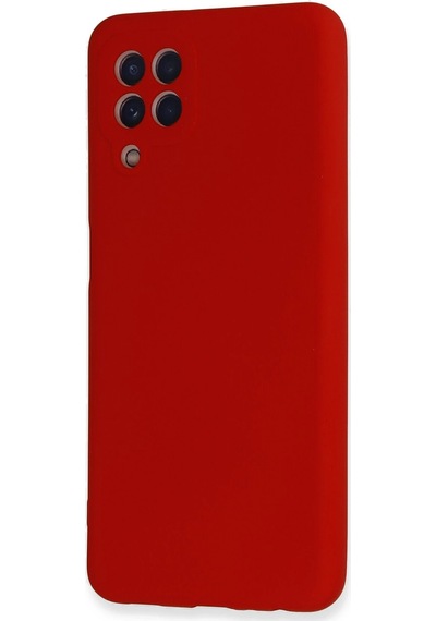 Newface - 200 - Samsung Galaxy Uyumlu A22 Kılıf Nano İçi Kadife Silikon - Aconcept - - Kırmızı