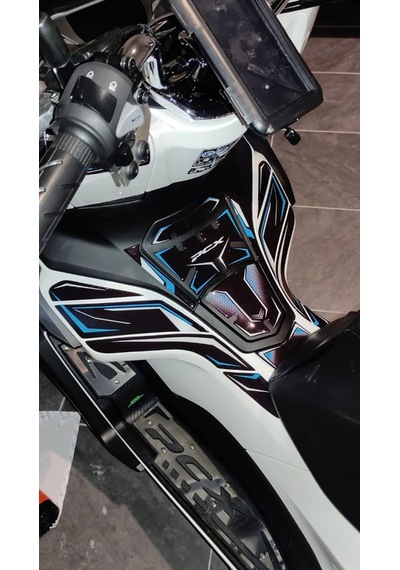 Honda Pcx 2021-2024 Uyumlu 33 Parça Deeb Tank Pad Set Mavi