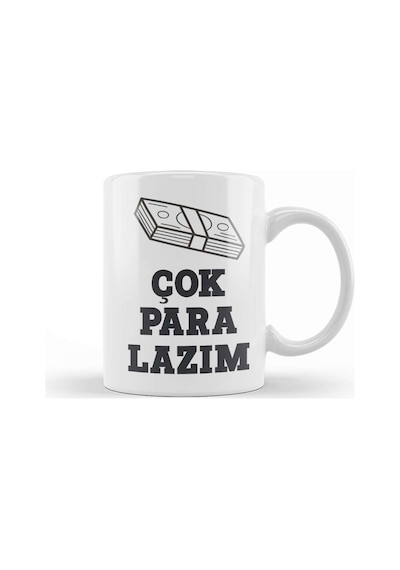 Komik Söz Çok Para Lazım Kupa Bardak Porselen Karışık