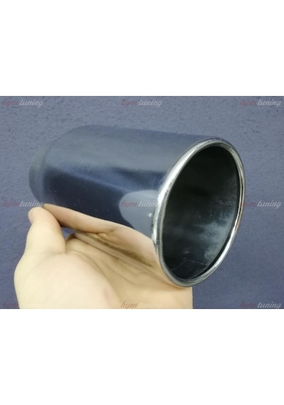 Tek Çıkışlı 90mm Egzoz Ucu Yuvarlak Düz
