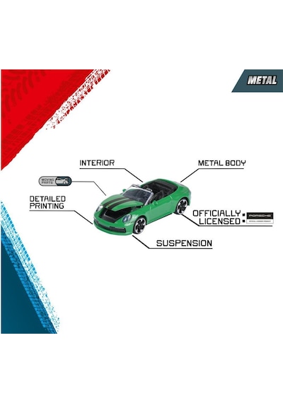 Majorette Porsche Motorsport Premium Araçlar - Porsche 911 Carrera S 2100002
