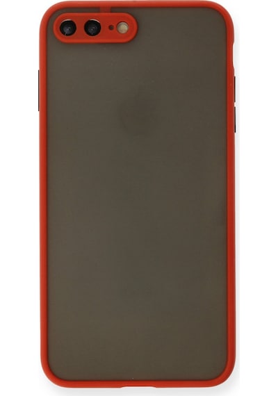 Apple iPhone Uyumlu 7 Plus - Kılıf Montreal Silikon - Kapak - Kırmızı