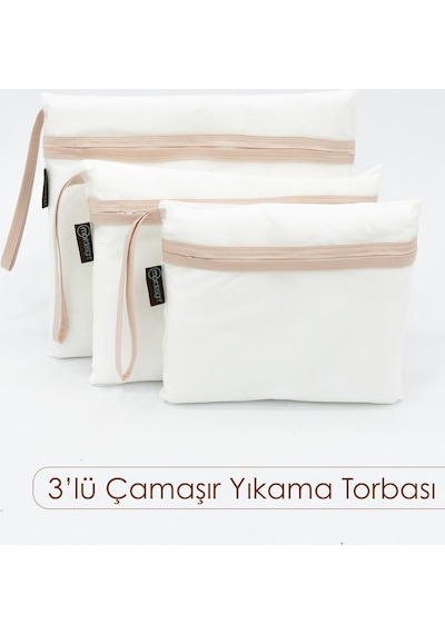 Bebek Çamaşır Yıkama Filesi, Kıyafet Torbası, Dhobis Seri, Bej