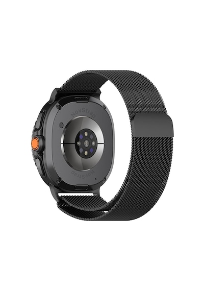 Novstrap Samsung Galaxy Watch 9 40mm 44mm İle Uyumlu Kordon Mıknatıslı Metal Çelik Hasır Kayış