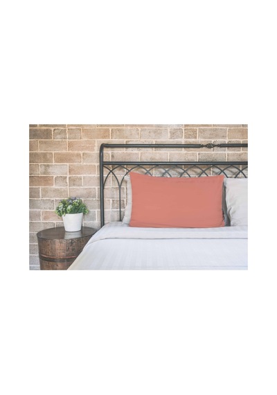 2'li Pamuklu Kumaş Yastık Kılıfı Seti Somon - 723543510 Somon