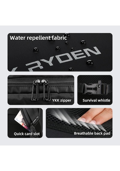 Mark Ryden Compacto Pro Çift Bölmeli Laptop Sırt Çantası Mr9031y Sj07 Gri Siyah