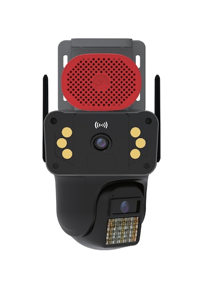Blic Pro++ Blm-94 6 Mp Çift Lensli Wi-fi Ptz Dış Mekân Ip Güvenlik Kamerası Siyah, Ip66, Sirenli Ve