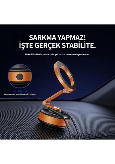 Akıllı Vakumlu Magsafe İle Uyumlu Araç Telefon Tutucu X94 2 Mixed