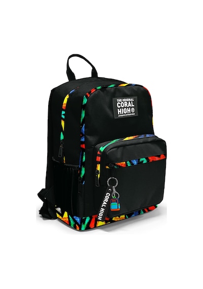 Coral High Siyah Grafiti Desenli Okul Sırt Çantası 23633 Coral High Siyah Grafiti Desenli Okul Sırt Çantası 23633